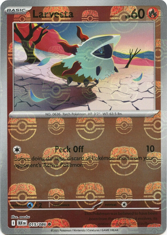 Larvesta (Master Ball Pattern) card image