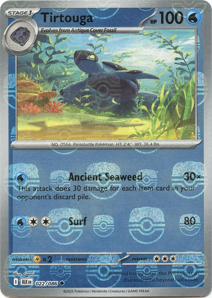 Tirtouga (Master Ball Pattern) card image