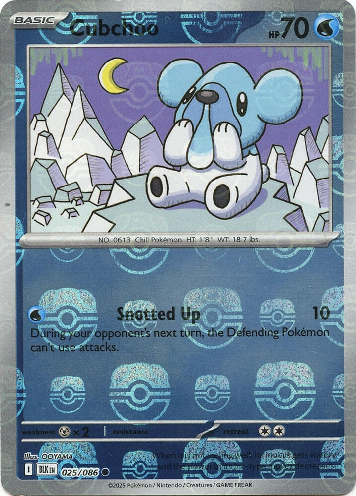 Cubchoo (Master Ball Pattern) card image