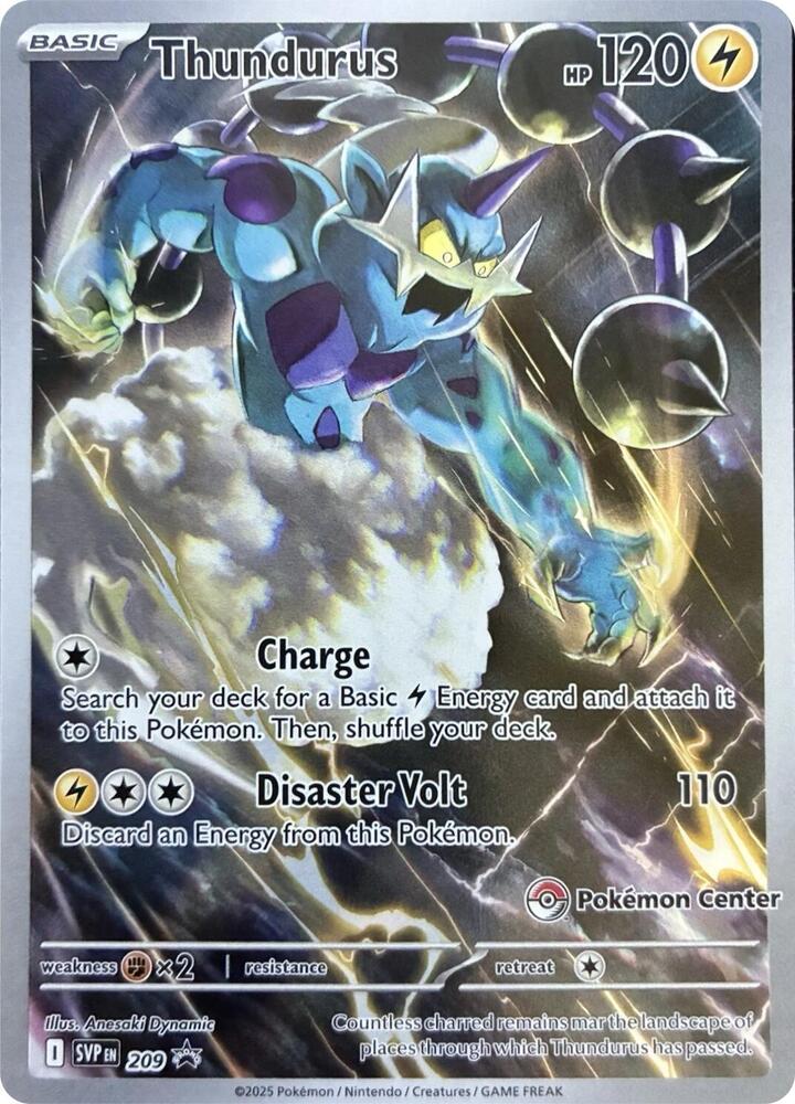 Thundurus - 209 (Pokemon Center Exclusive) card image