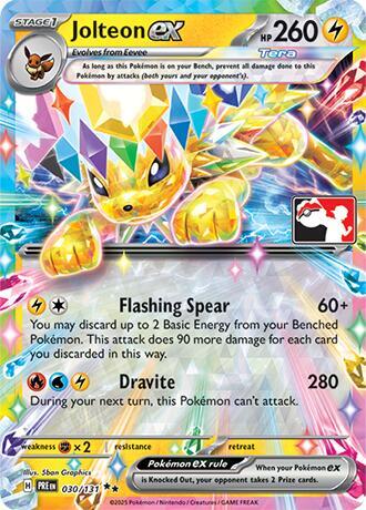 Jolteon ex - 030/131 card image