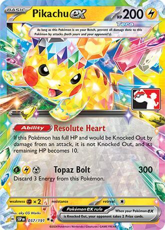 Pikachu ex - 057/191 card image