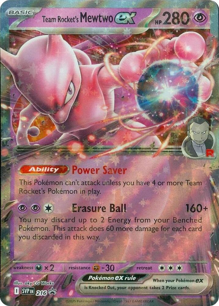 Team Rocket's Mewtwo ex - 216 card image