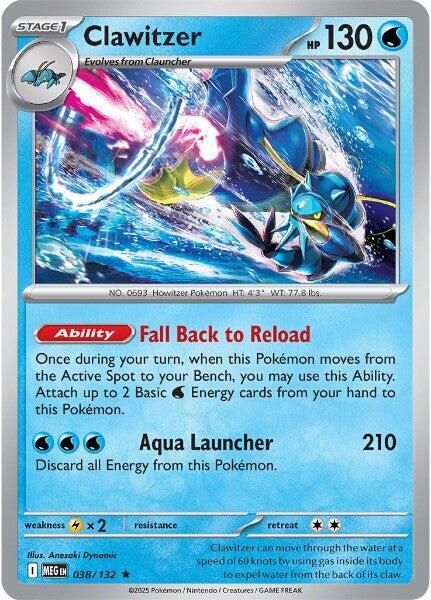 Clawitzer - 038/132 card image