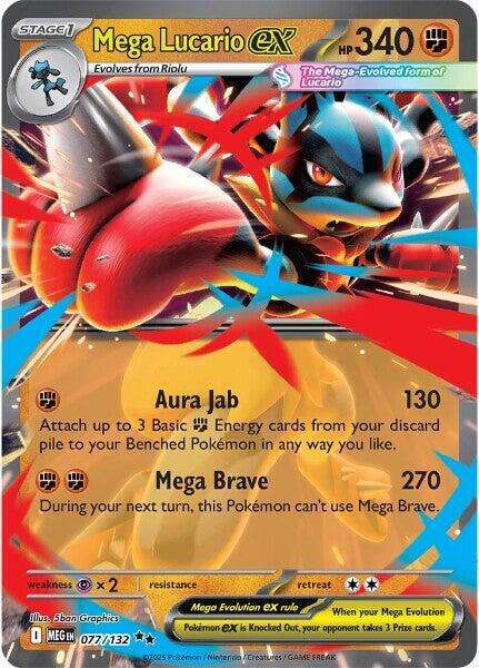 Mega Lucario ex - 077/132 card image