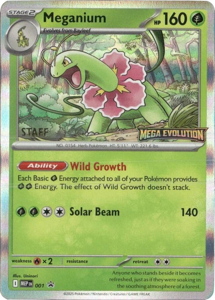 Meganium - 001 [Staff] card image