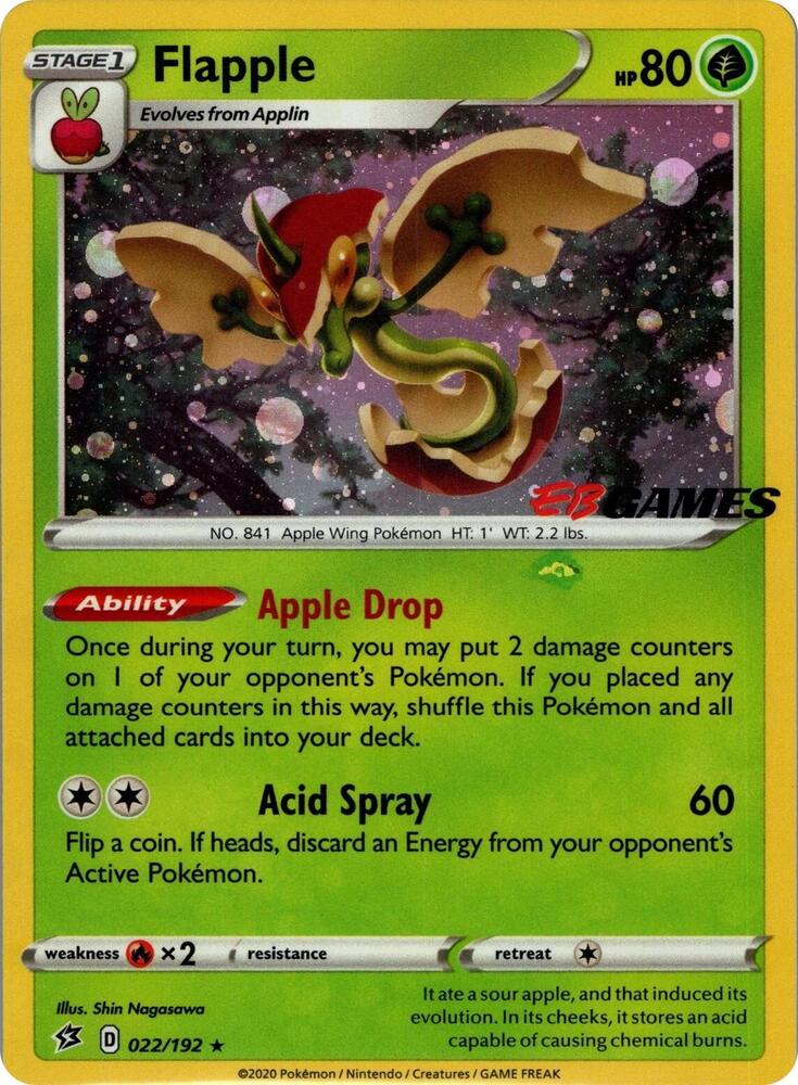 Flapple - 022/192 (EB Games Exclusive APAC) card image