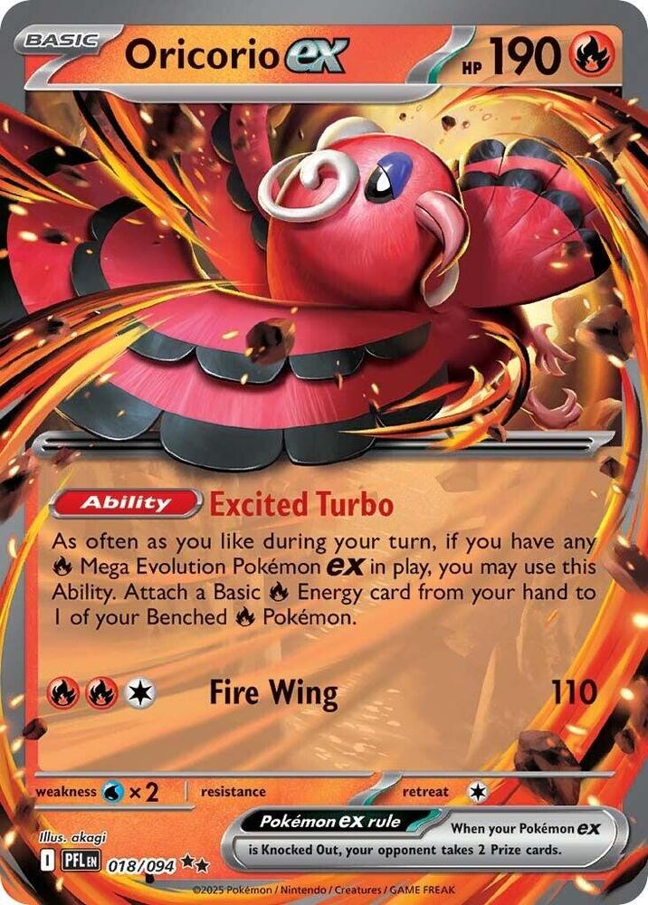 Oricorio ex - 018/094 card image