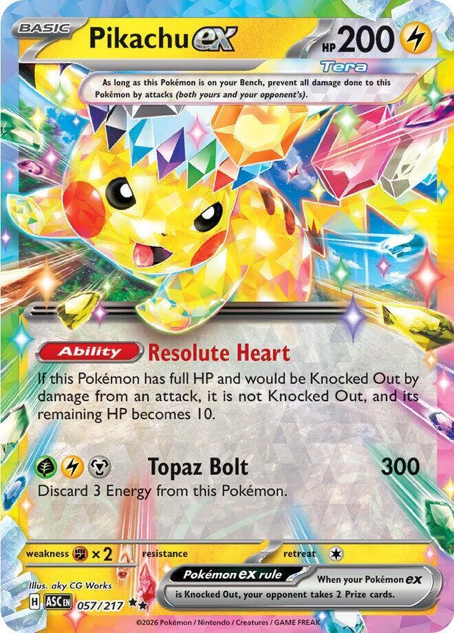 Pikachu ex - 057/217 card image