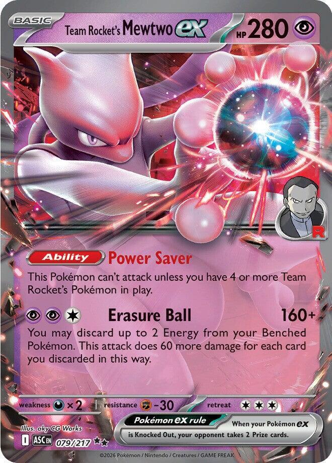 Team Rocket's Mewtwo ex - 079/217 card image