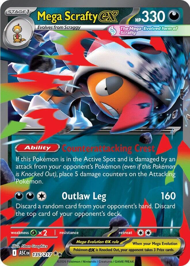 Mega Scrafty ex - 135/217 card image