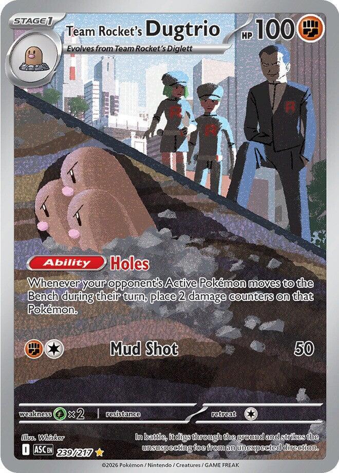 Team Rocket's Dugtrio - 239/217 card image