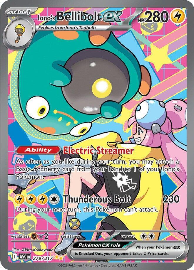 Iono's Bellibolt ex - 279/217 card image