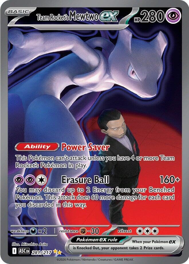 Team Rocket's Mewtwo ex - 281/217 card image