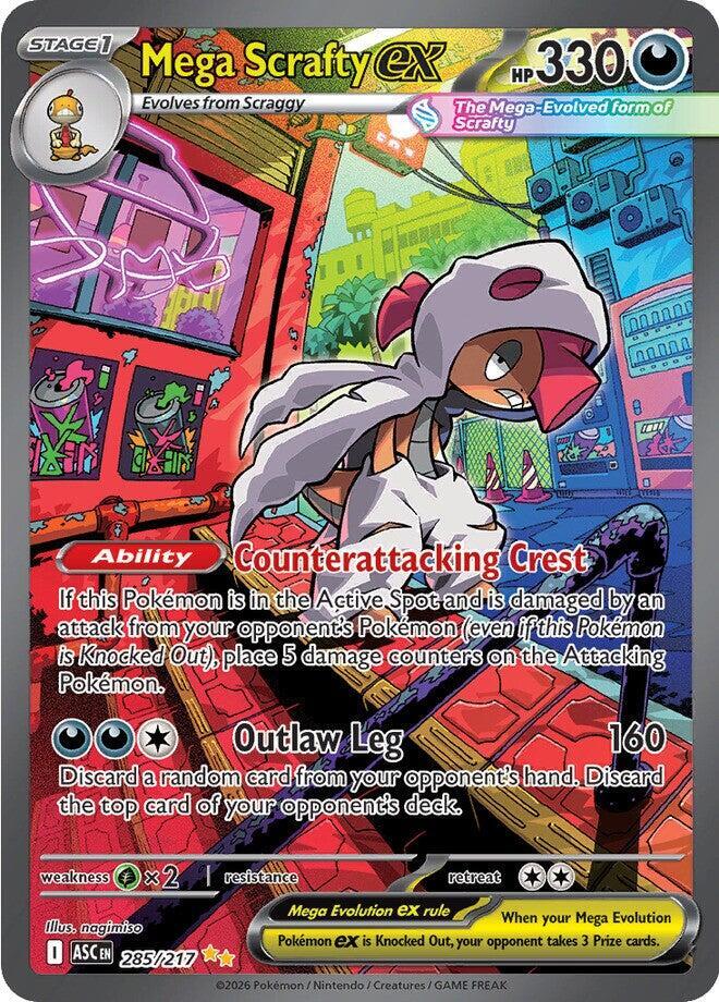 Mega Scrafty ex - 285/217 card image