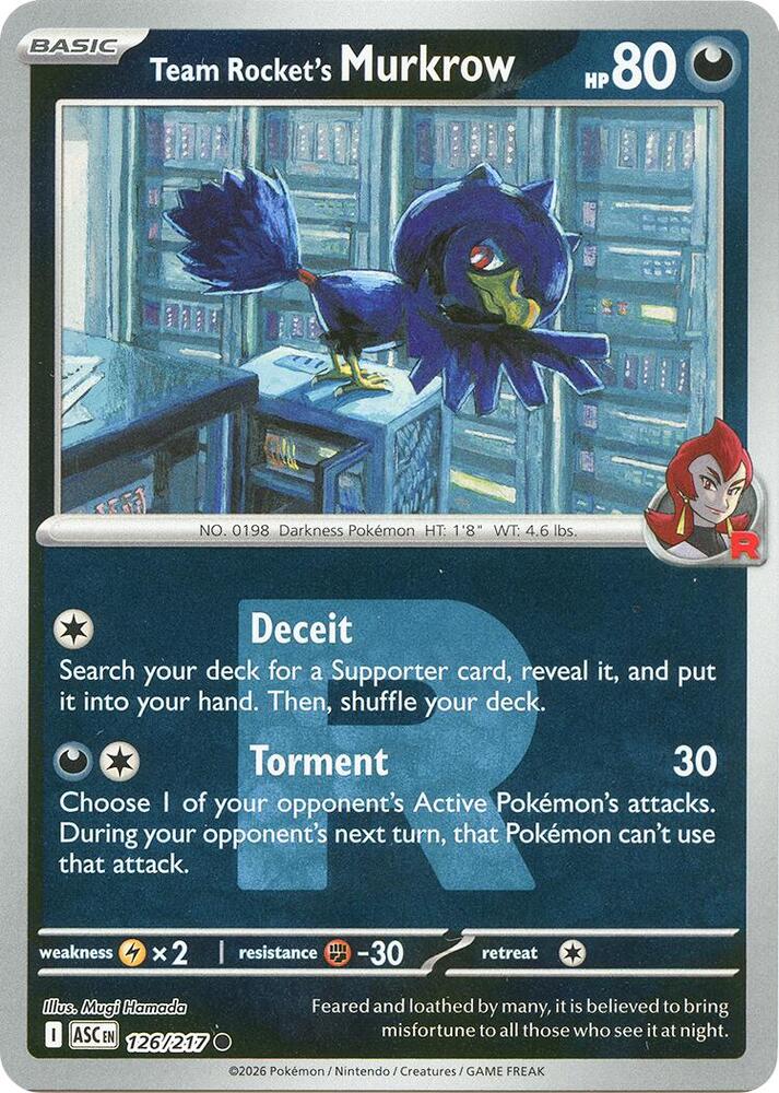 Team Rocket's Murkrow (Team Rocket) card image