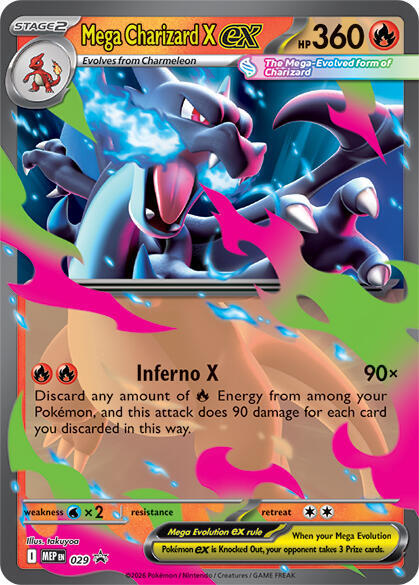Mega Charizard X ex - 029 card image