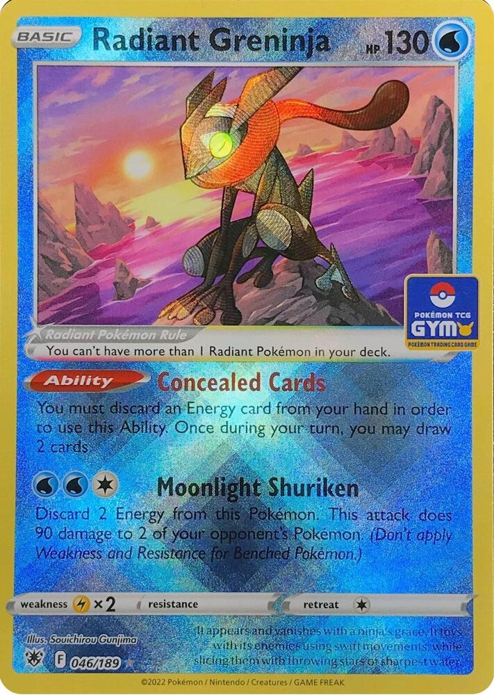 Radiant Greninja - 046/189 (GYM) card image