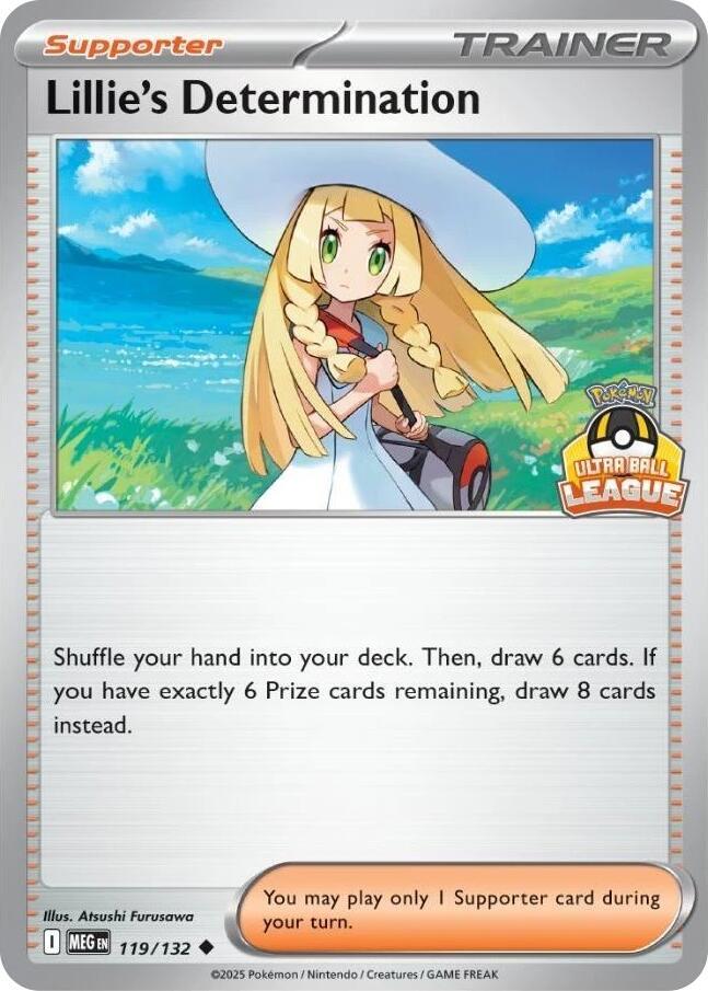Lillie's Determination - 119/132 (Ultra Ball League) card image