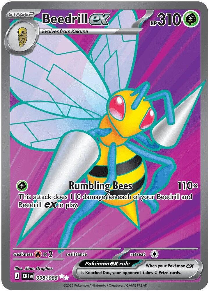 Beedrill ex - 098/086 card image