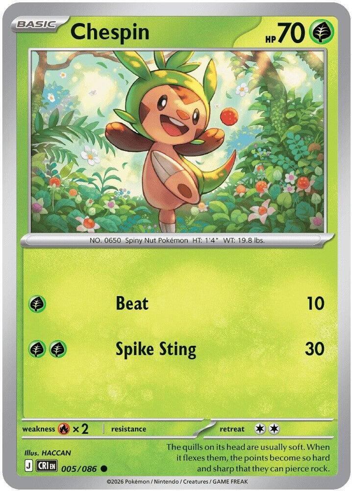 Chespin - 005/086 card image
