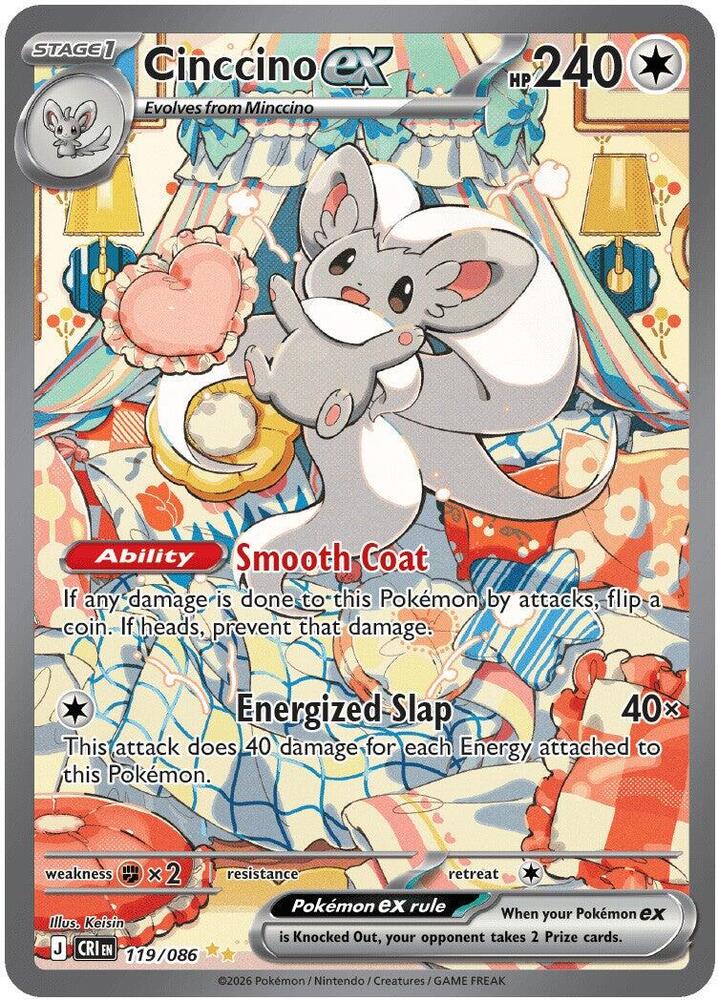 Cinccino ex - 119/086 card image