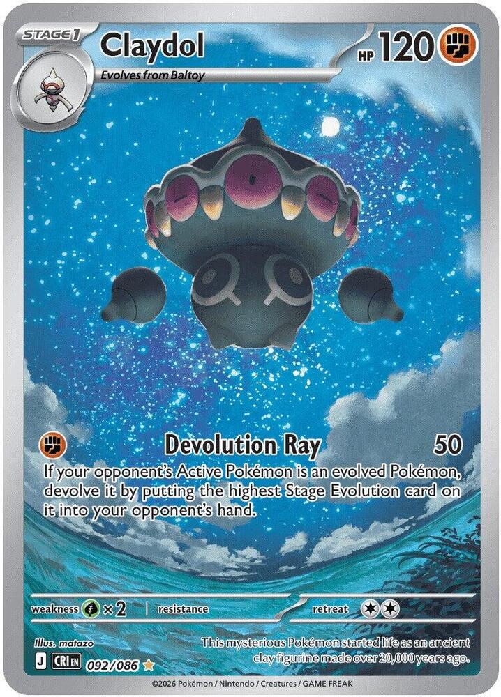 Claydol - 092/086 card image