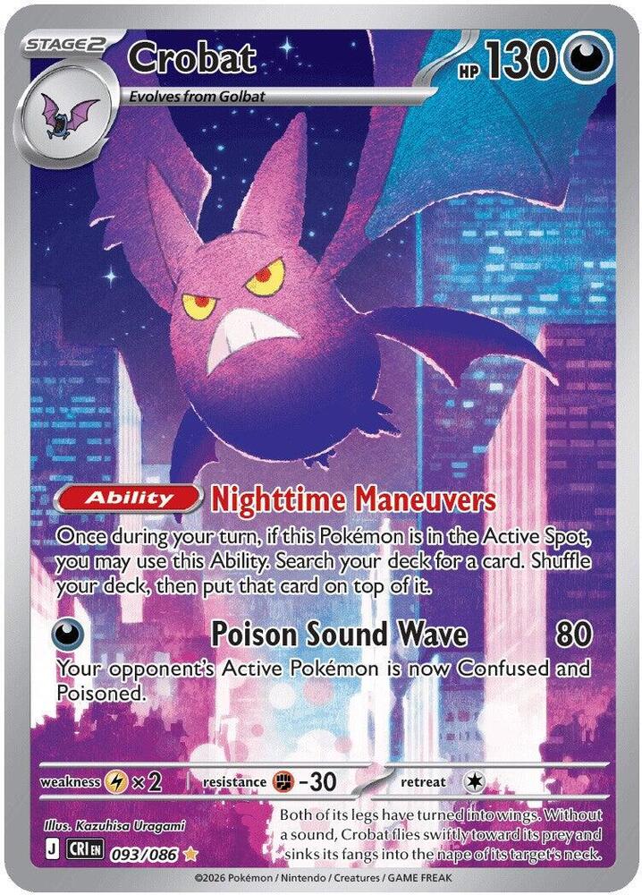 Crobat - 093/086 card image