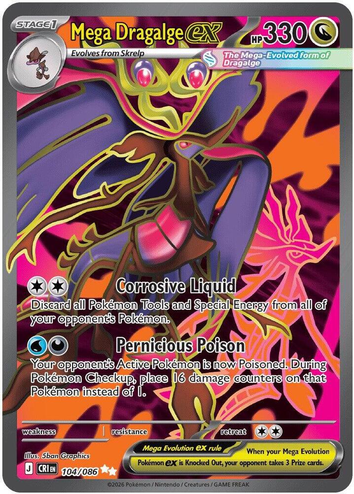 Mega Dragalge ex - 104/086 card image