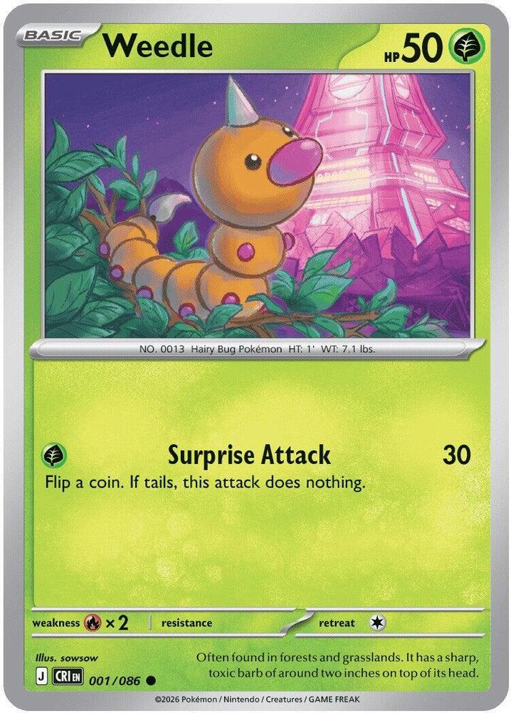 Weedle card image