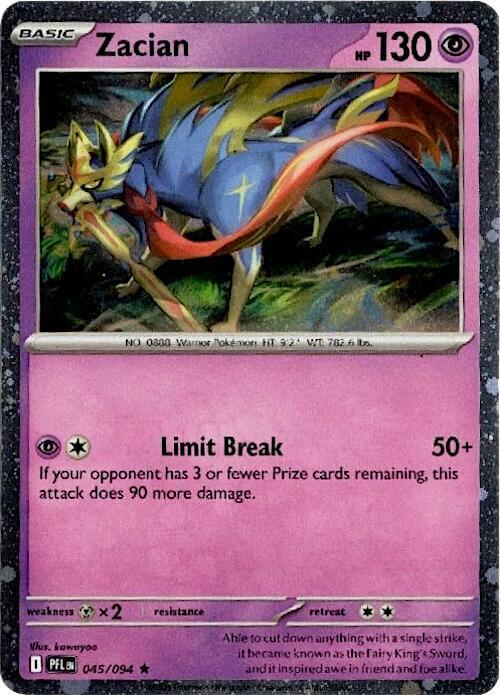Zacian - 045/094 (Cosmos Holo) card image