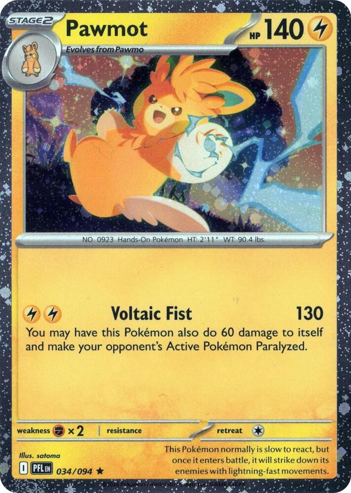 Pawmot - 034/094 (Cosmos Holo) card image