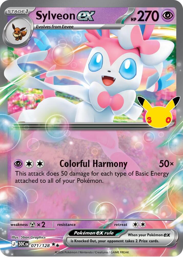 Sylveon ex - 071/128 card image