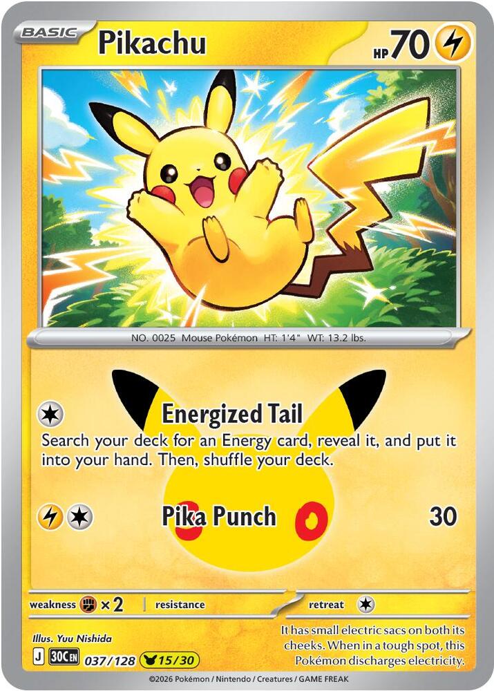 Pikachu - 037/128 card image