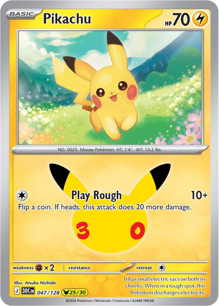 Pikachu - 047/128 card image