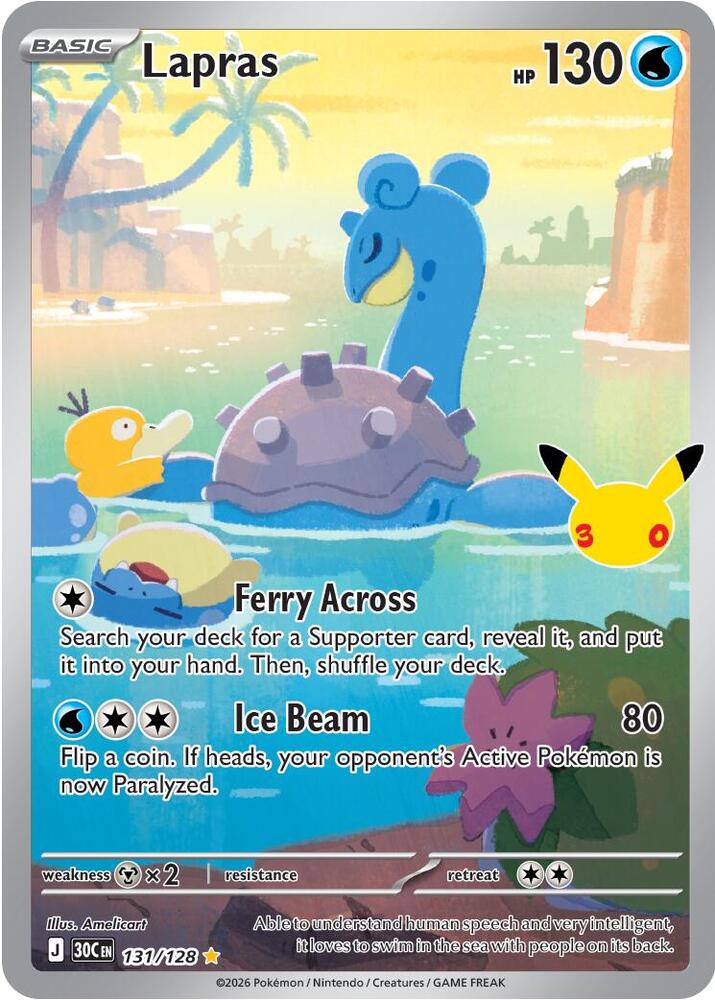 Lapras - 131/128 card image