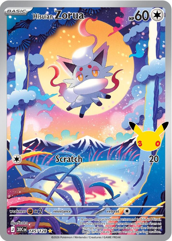 Hisuian Zorua - 145/128 card image