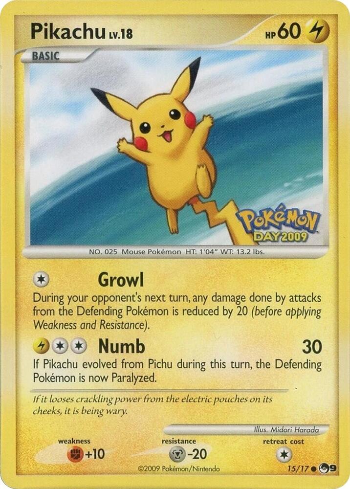 Pikachu (Pokemon Day 2009) card image