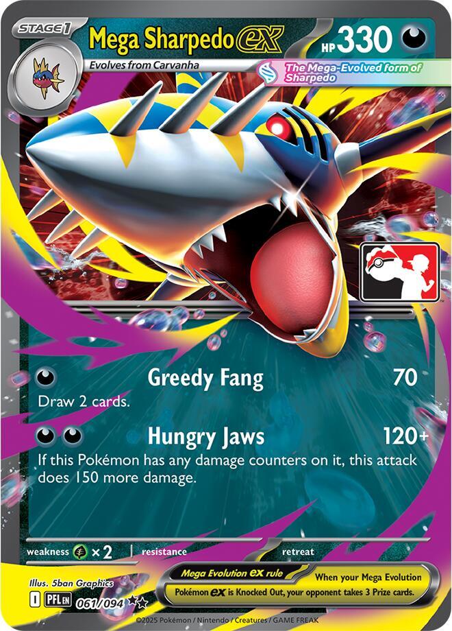 Mega Sharpedo ex - 061/094 card image