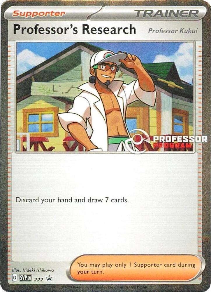 Professor's Research [Professor Kukui] - 222 card image