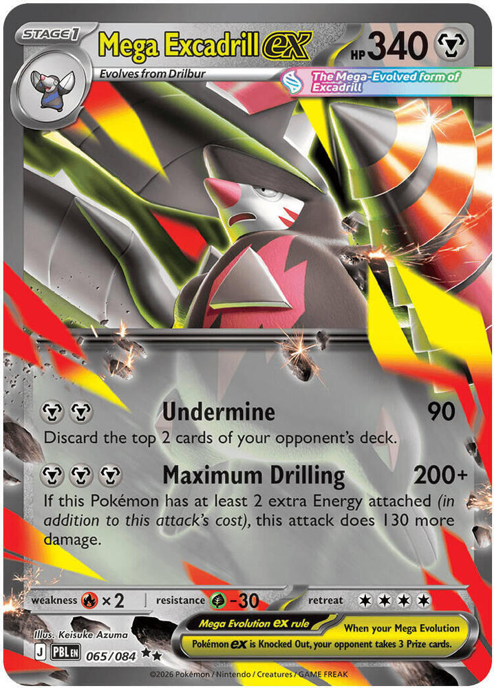 Mega Excadrill ex - 065/084 card image