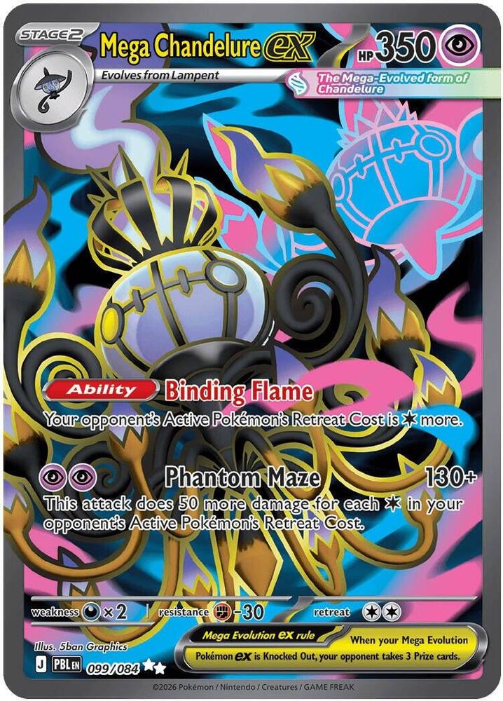 Mega Chandelure ex - 099/084 card image
