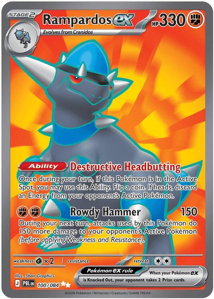 Rampardos ex - 100/084 card image