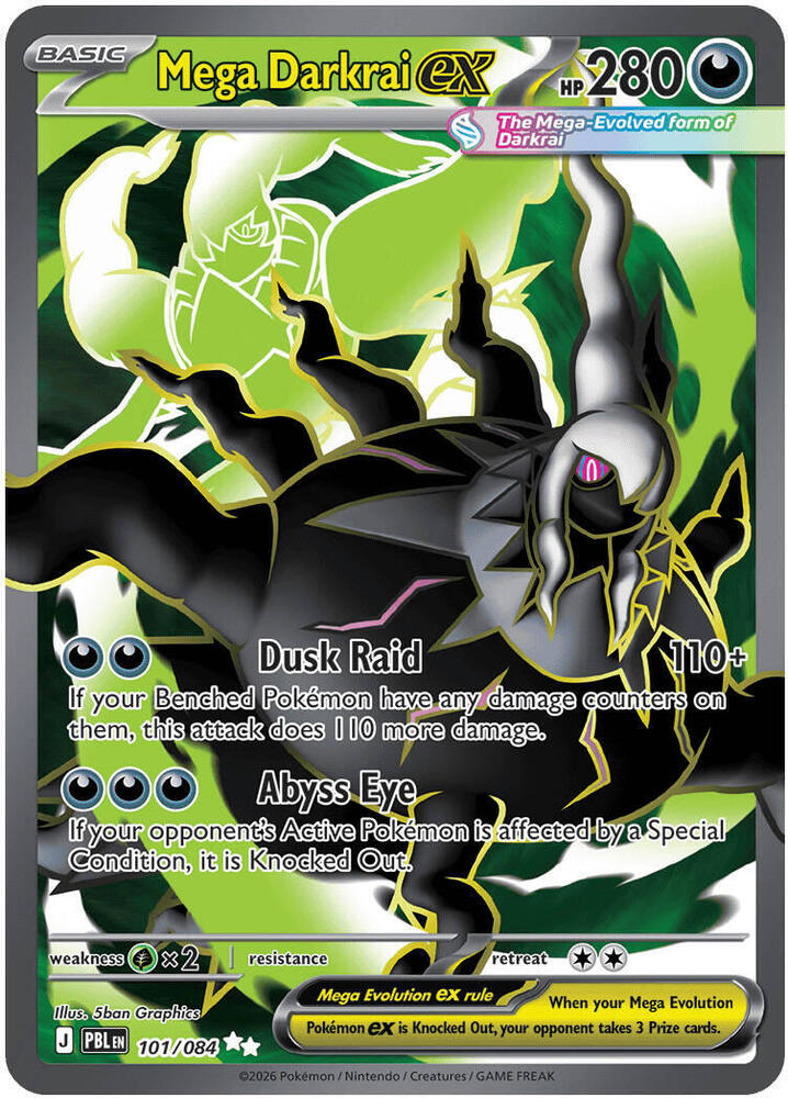 Mega Darkrai ex - 101/084 card image