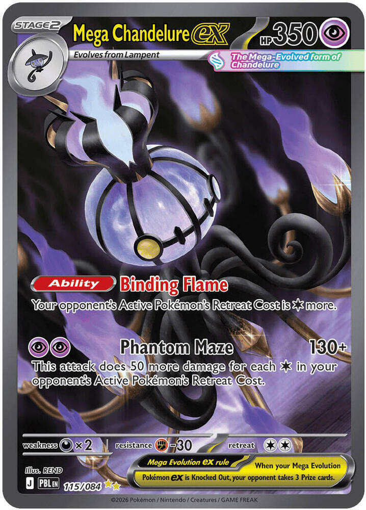 Mega Chandelure ex - 115/084 card image