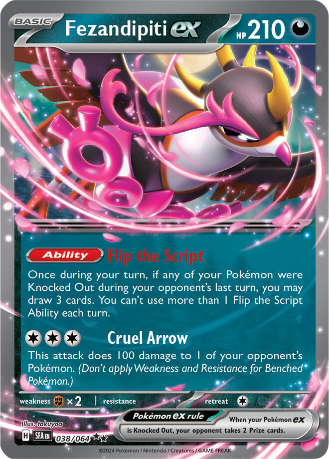Fezandipiti ex - 038/064 (Starless Holo) card image