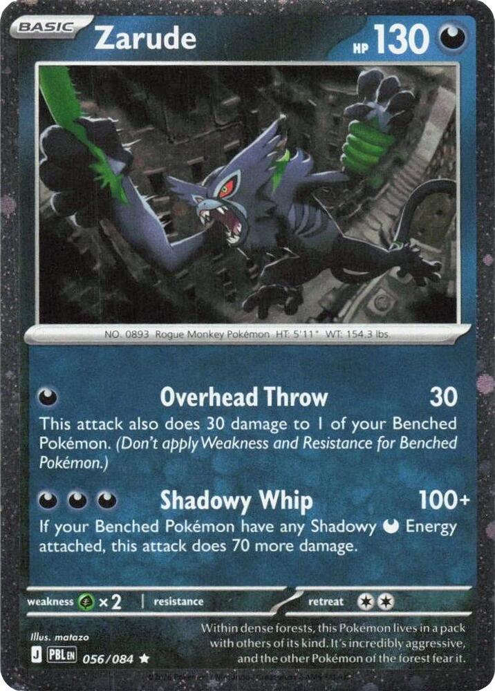 Zarude - 056/084 (Cosmos Holo) card image