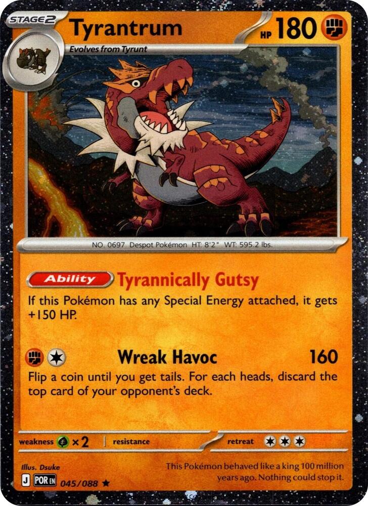 Tyrantrum - 045/088 (Cosmos Holo) card image