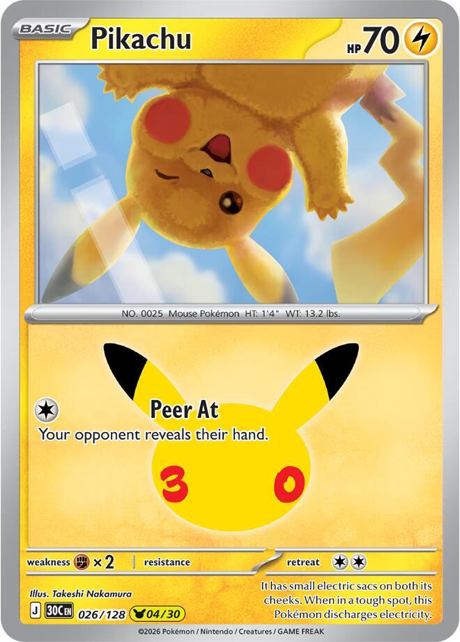 Pikachu - 026/128 card image