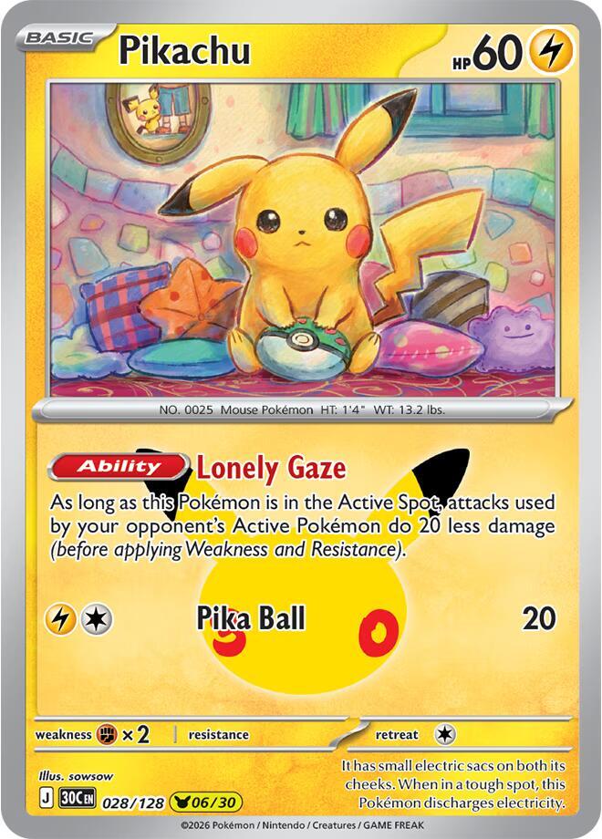 Pikachu - 028/128 card image